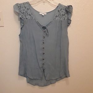 Denim colored blouse